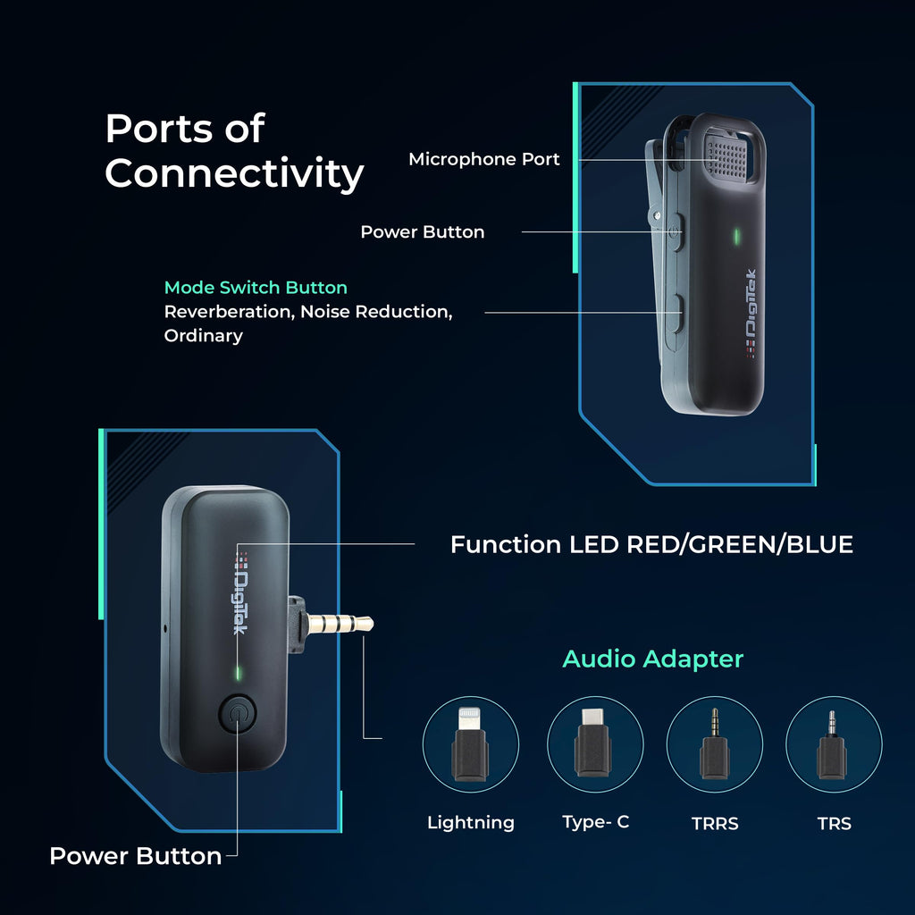 Digitek® DWM 101 Wireless Microphone