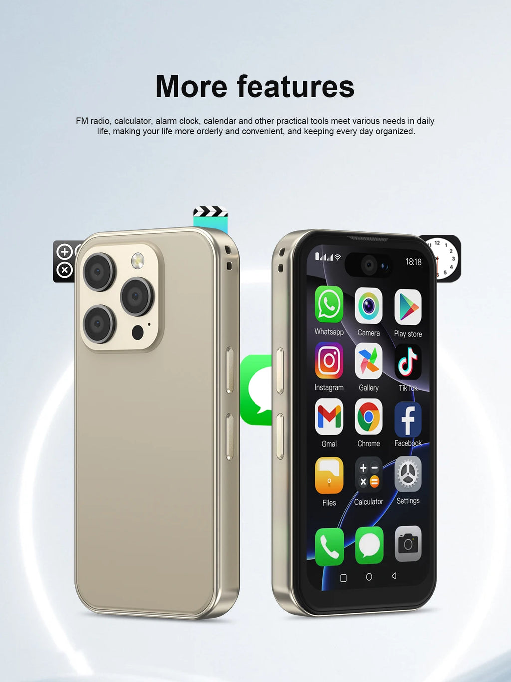 SIA PRO6 Mini 4G Smartphone (8GB RAM, 512GB Storage)